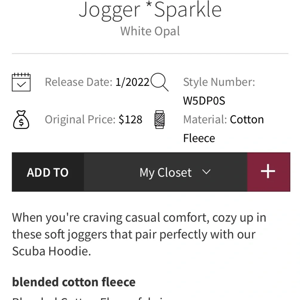Lululemon Scuba Jogger Sparkle - Picture 6 of 8